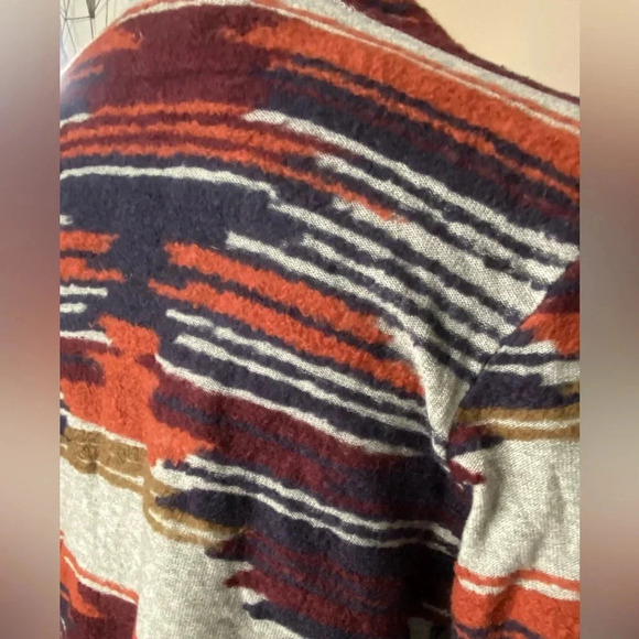 LUCKY brand open cardigan sweater car coat Aztec Southwest style sz XS boho chic - Picture 16 of 16